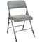 Flash Furniture 2PK Grey Padded Metal Folding Chair-1" Fabric Seat, 2PK DPI903F-GG-2 - alternate 1